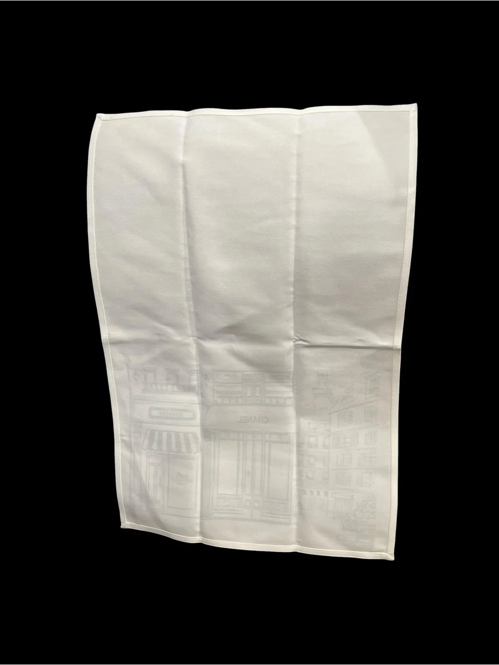 Chanel Hermes Paris Storefront Sketch Tea Towels Set of 2